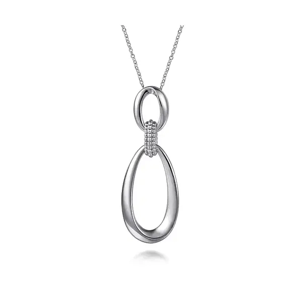 Silver Bujukan Drop Pendant Necklace Tipton's Fine Jewelry Lawton, OK