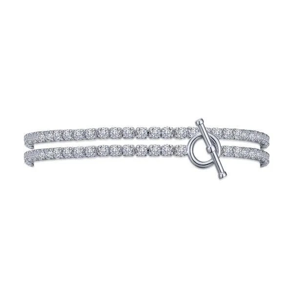 Sterling Silver Double Wrap Tennis Bracelet Tipton's Fine Jewelry Lawton, OK