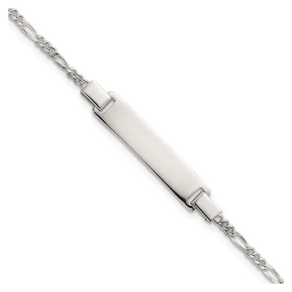 Sterling Silver Children's Figaro Link Bracelet Tipton's Fine Jewelry Lawton, OK