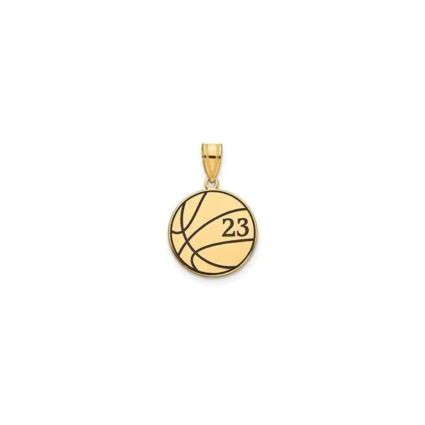 Silver Basketball Charm Pendant Tipton's Fine Jewelry Lawton, OK