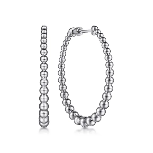 Sterling Silver Graduated Screwback Hoops Tipton's Fine Jewelry Lawton, OK