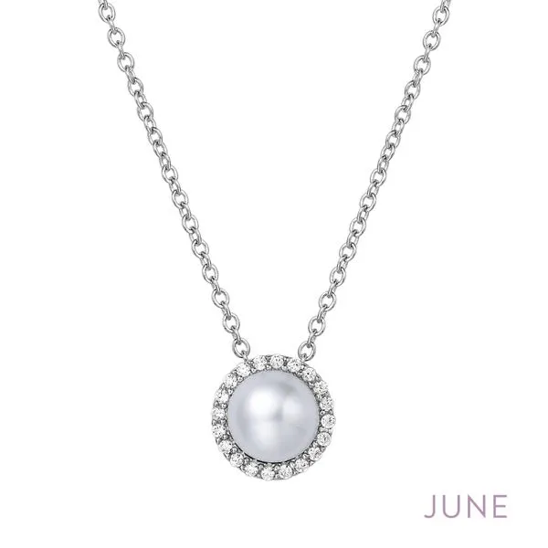 Sterling Silver Simulated Stone Necklace Tipton's Fine Jewelry Lawton, OK