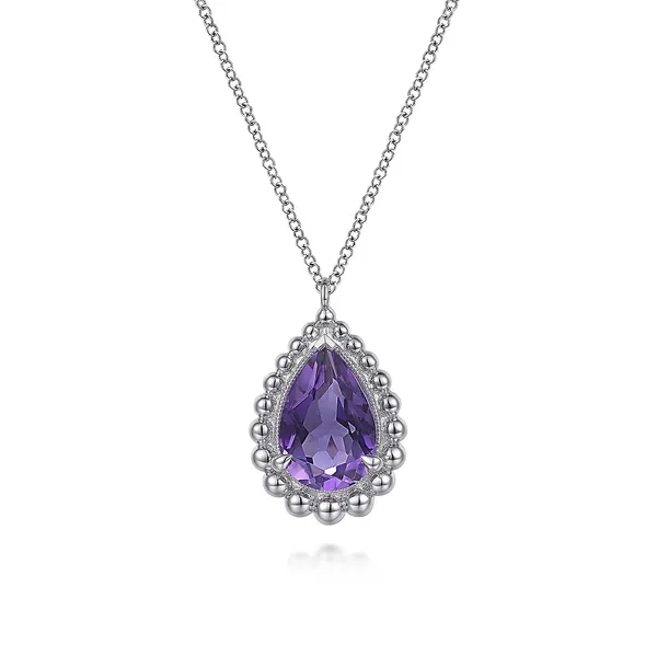 Sterling Silver Simulated Stone Necklace Tipton's Fine Jewelry Lawton, OK
