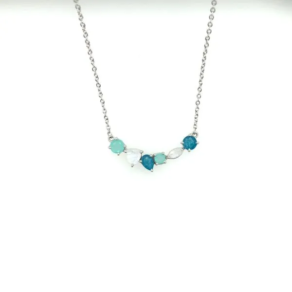 Sterling Silver Simulated Stone Necklace Tipton's Fine Jewelry Lawton, OK