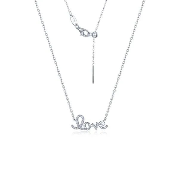 Sterling Silver Simulated Stone Necklace Tipton's Fine Jewelry Lawton, OK