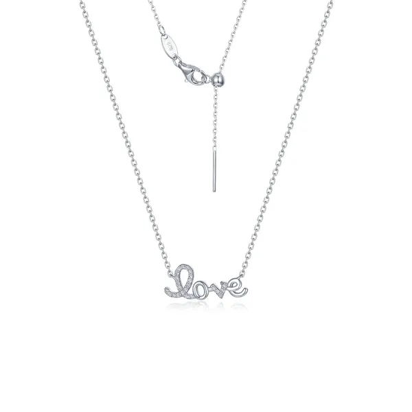 Sterling Silver Simulated Stone Necklace Tipton's Fine Jewelry Lawton, OK