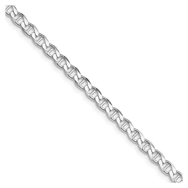 Sterling Silver Rhodium-Plated 4.15mm Flat Anchor "Anchor" Tipton's Fine Jewelry Lawton, OK