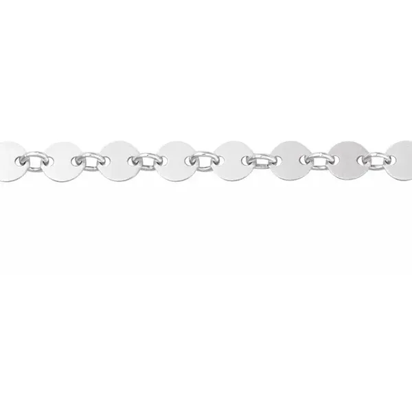 Sterling Silver Round Mirror Chain "Mirror" Tipton's Fine Jewelry Lawton, OK