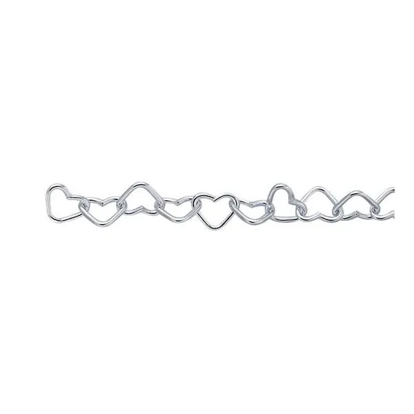 Sterling Silver Heart Link Chain Tipton's Fine Jewelry Lawton, OK