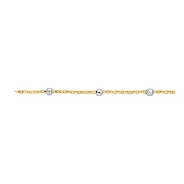 Two-Tone Beaded Chain Tipton's Fine Jewelry Lawton, OK