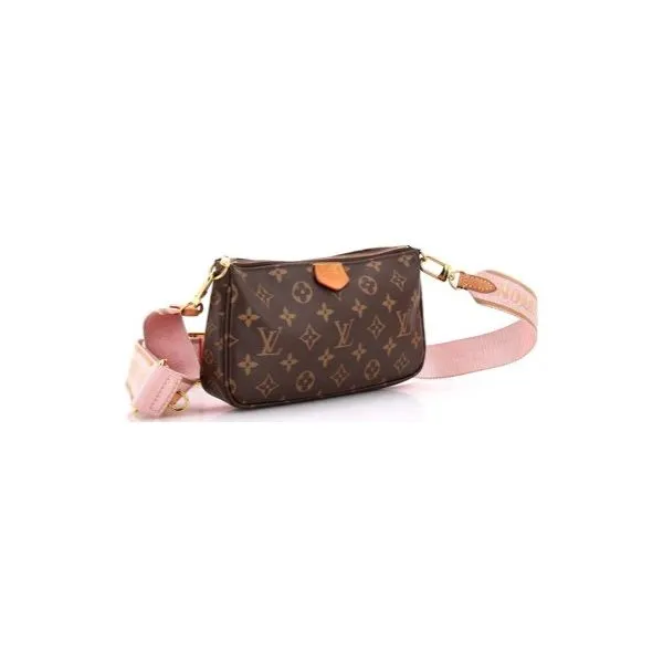 Luxury Preowned LV Multi Pochette With Pink Strap Tipton's Fine Jewelry Lawton, OK