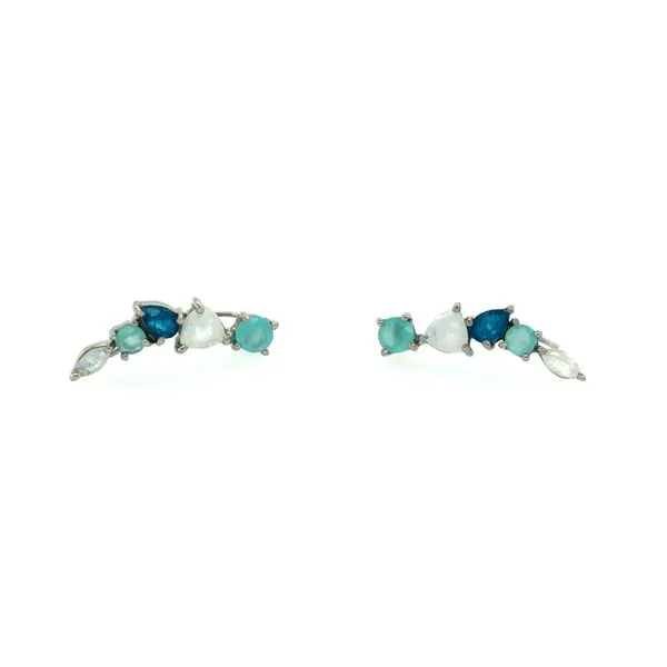 Women's Sterling Silver Bella Chalcedony-Rainbow Earrings Tipton's Fine Jewelry Lawton, OK