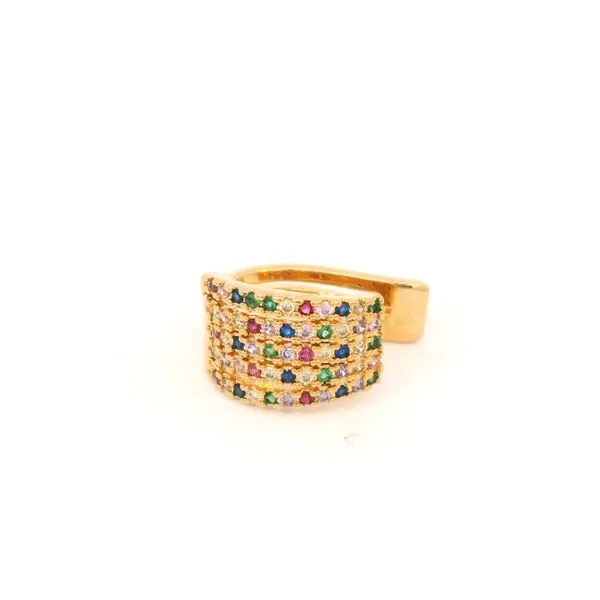 18K Multicolor CZ Ear Cuffs Tipton's Fine Jewelry Lawton, OK