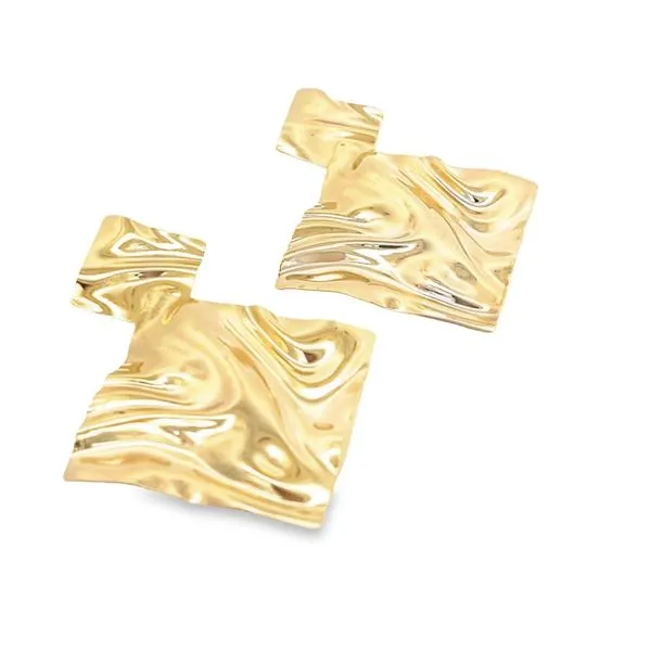 18K Gold Filled Square Minimalist Stud Earrings Tipton's Fine Jewelry Lawton, OK