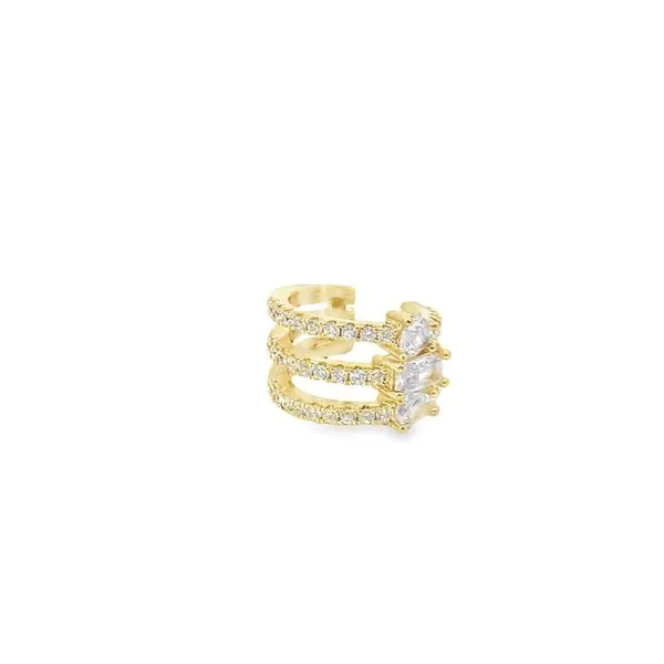 18K CZ Triple Layered Ear Cuff Tipton's Fine Jewelry Lawton, OK
