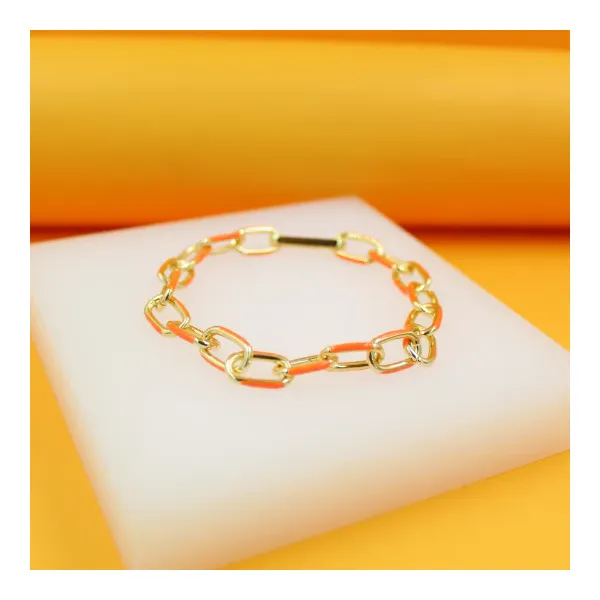 18K Orange Enamel Necklace Tipton's Fine Jewelry Lawton, OK