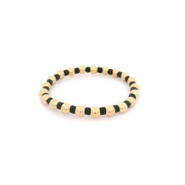 18K Gold Filled Gold Bead Polymer Clay Disc Bracelet Tipton's Fine Jewelry Lawton, OK