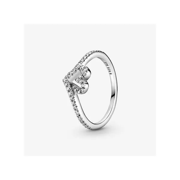 Sparkling Wishbone Heart Ring Tipton's Fine Jewelry Lawton, OK