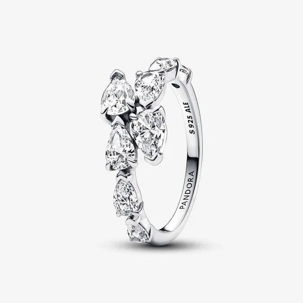 Pandora Sterling Silver Overlapping Band Ring Tipton's Fine Jewelry Lawton, OK