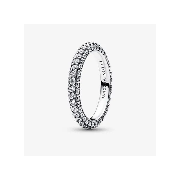 Sterling Silver Pandora Timeless Pave Single-row Ring Tipton's Fine Jewelry Lawton, OK