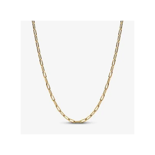 Gold Plated Elongated Link Chain Necklace Tipton's Fine Jewelry Lawton, OK