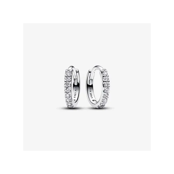 Sparkling Huggie Hoop Earrings Tipton's Fine Jewelry Lawton, OK