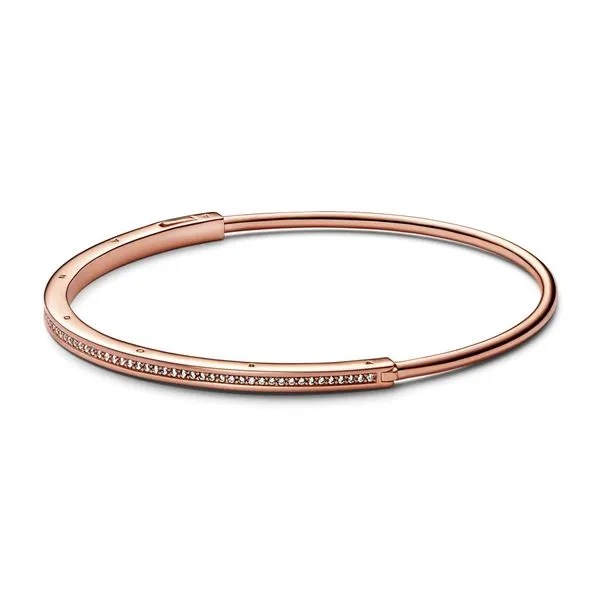 Pandora Signature I-D Pave Bangle Tipton's Fine Jewelry Lawton, OK