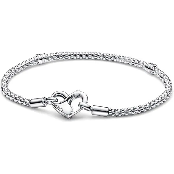 Sterling Silver Pandora Studded Chain Bracelet Tipton's Fine Jewelry Lawton, OK