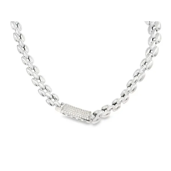Italian Gold Plated White Sapphire Necklace Tipton's Fine Jewelry Lawton, OK