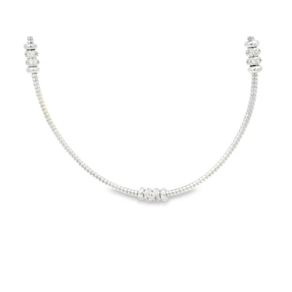 Italian Gold Plated White Sapphire Necklace Tipton's Fine Jewelry Lawton, OK
