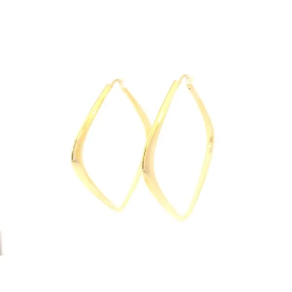 Italian Gold Plated Square Hoop Earrings Tipton's Fine Jewelry Lawton, OK