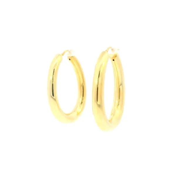 Italian Gold Plated Hoop Earrings Tipton's Fine Jewelry Lawton, OK