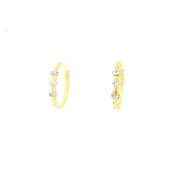 Italian Gold Plated Basket Hoop Earrings Tipton's Fine Jewelry Lawton, OK