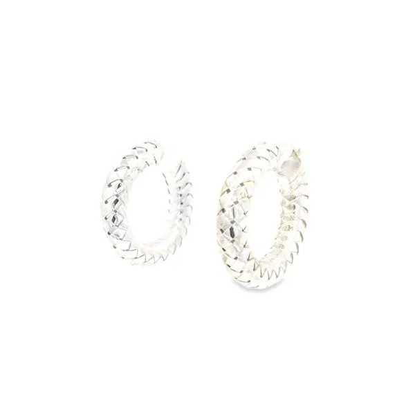 Italian Gold Plated Textured Hoops Tipton's Fine Jewelry Lawton, OK