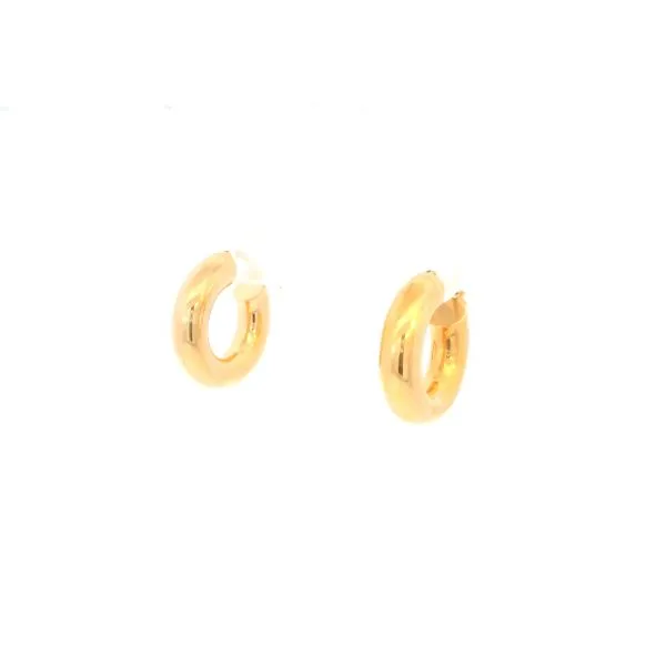Italian Gold Plated Hoop Earrings Tipton's Fine Jewelry Lawton, OK