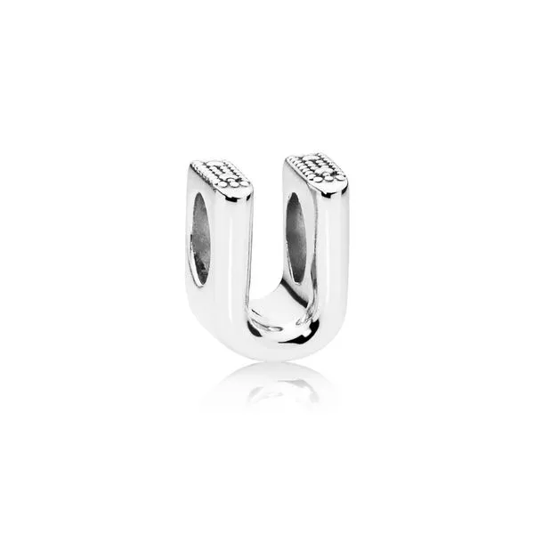Pandora Sterling Silver Letter U Alphabet Charm Tipton's Fine Jewelry Lawton, OK