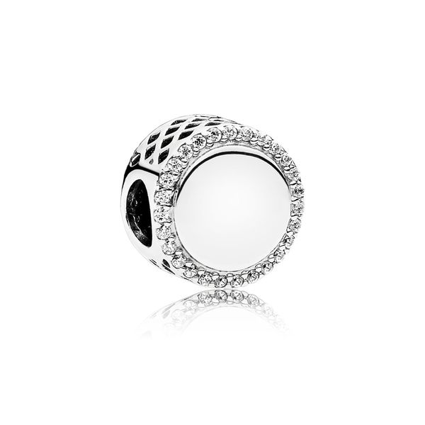 Pandora Silver Charm with Clear Cubic Zirconia Tipton's Fine Jewelry Lawton, OK