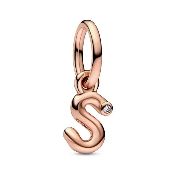 Pandora Letter S Script Alphabet Dangle Charm Tipton's Fine Jewelry Lawton, OK