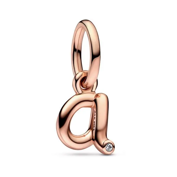 Pandora Letter A Script Alphabet Dangle Charm Tipton's Fine Jewelry Lawton, OK