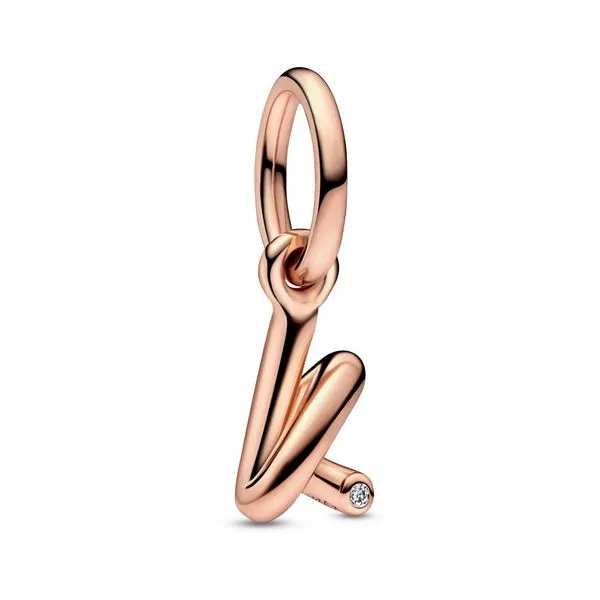 Pandora Letter K Script Alphabet Dangle Charm Tipton's Fine Jewelry Lawton, OK