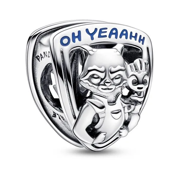 Marvel Guardians of the Galaxy Rocket Raccoon & Groot Emblem Charm Tipton's Fine Jewelry Lawton, OK
