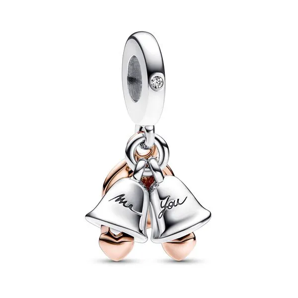 Pandora Two Tone Sterling Silver Wedding Bells Charm Tipton's Fine Jewelry Lawton, OK