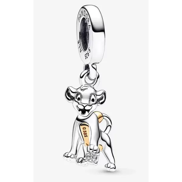 Two Tone Sterling Silver 100th Anniversary Lion King Charm Tipton's Fine Jewelry Lawton, OK