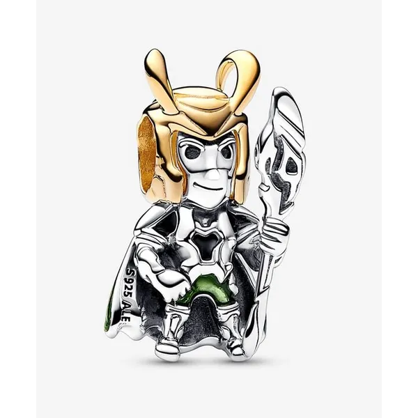 Two Tone Sterling Silver Pandora Loki Charm Tipton's Fine Jewelry Lawton, OK