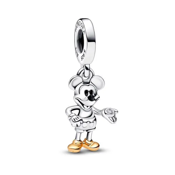 Pandora Disney Mickey Mouse Lab-grown Diamond Dangle Charm Tipton's Fine Jewelry Lawton, OK
