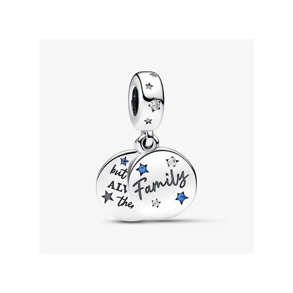 Pandora Sterling Silver Family Love Double Dangle Charm Tipton's Fine Jewelry Lawton, OK