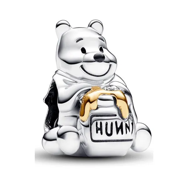 Pandora Platinum Disney 100th Anniversary Winnie the Pooh Lab-grown Diamond Charm Tipton's Fine Jewelry Lawton, OK