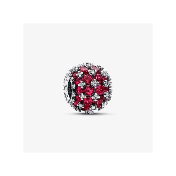 Pandora Sparkling Pave Round Pink Charm Tipton's Fine Jewelry Lawton, OK