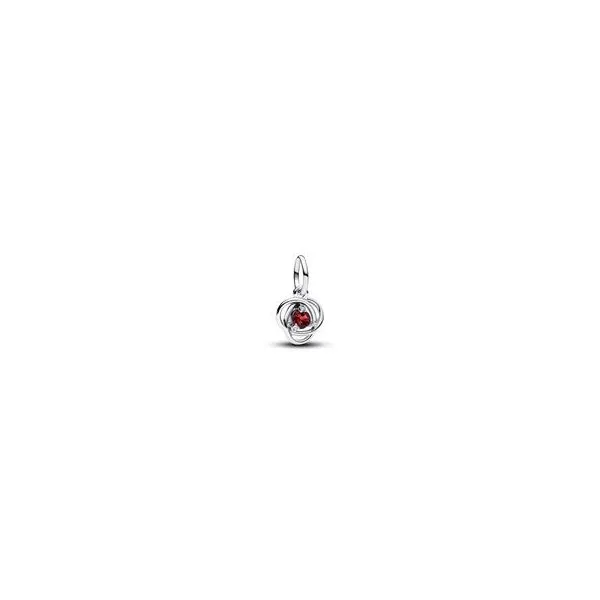 July True Red Eternity Circle Dangle Charm Tipton's Fine Jewelry Lawton, OK