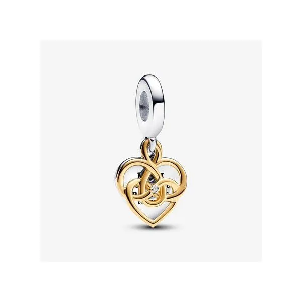 Lab-grown Diamond Engravable Mom Double Dangle Charm Tipton's Fine Jewelry Lawton, OK